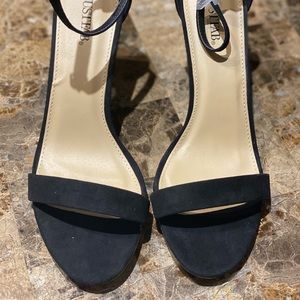 New Black suede heels